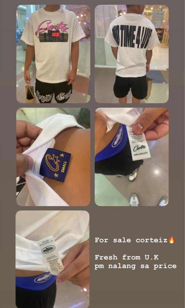 AUTHENTIC CORTEIZ TEE (Category: Tshirts & Polo Shirts ) located in Manila. Submitted by drp4drp (Listing ID 1308430196, Image 1). Description: Dimes: 27 x 21🔥 Condition: Brandnew once worn (For picture) Small on tag but can fit to large Fresh from UK Authentic U.K Brand Crtz🔥 (Return niyo if fake) .