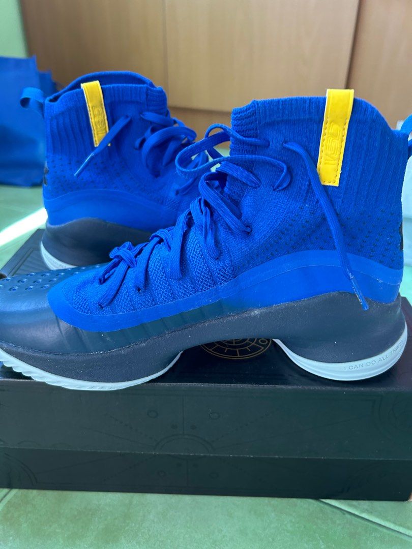 Curry 4 blue and yellow best sale