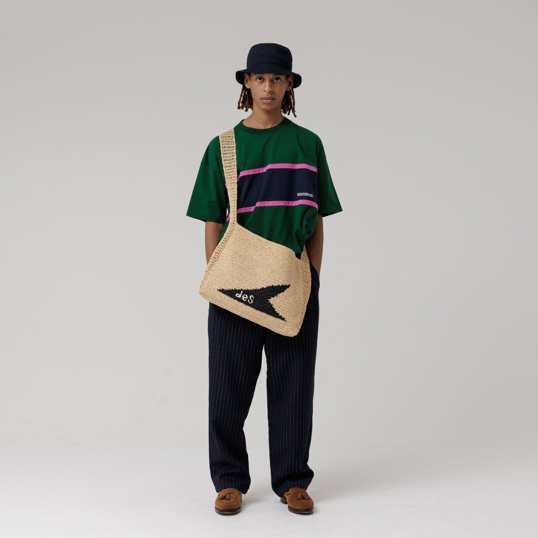 DESCENDANT CETUS RAFFIA BAG TOTE BAG, 男裝, 袋, 腰袋、手提袋、小袋  