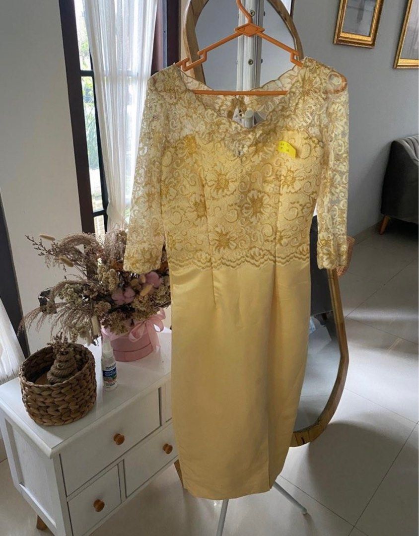 dress bridesmaid brokat BC25-A05 Brocade Wedding Dress