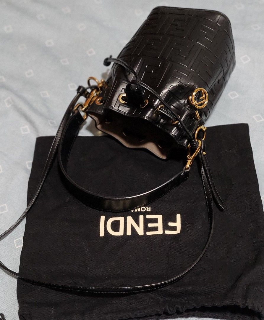 Fendi tresor bucket bag (Category: Bags & Wallets) located in Singapore. Submitted by bagstoluv (Listing ID 1308408768, Image 2). Description: Selling Fendi tresor mini bucket bag in ghw. Excellent condition, like new. Comes with dustbag, short handle, detachable and adjustable long strap. Measures 18cm x 12cm x 10cm. Current retail price $2590 No low balling please ya We are not affiliated to the brands featured. All trademarks and copyrights re