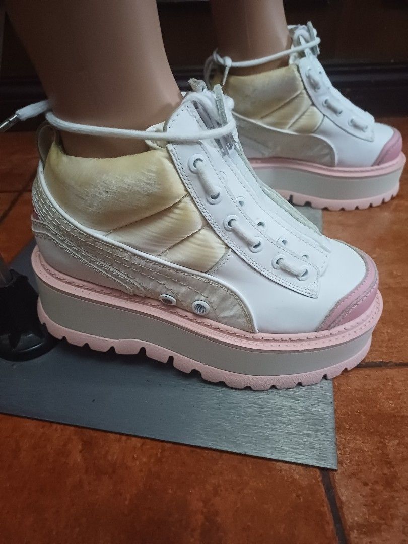 Fenty Puma by Rihanna Womens Sneaker Boot Zip Flatform Snow Shooties Women s Fashion Footwear Boots on Carousell