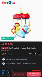 Fisher price mobile crib