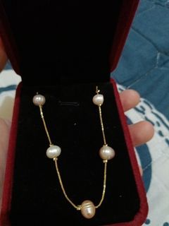 Fresh water pearl Necklace and Earrings