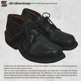 FW94 Dirk Bikkembergs Hommes Lace Through Bondage Derby Boots