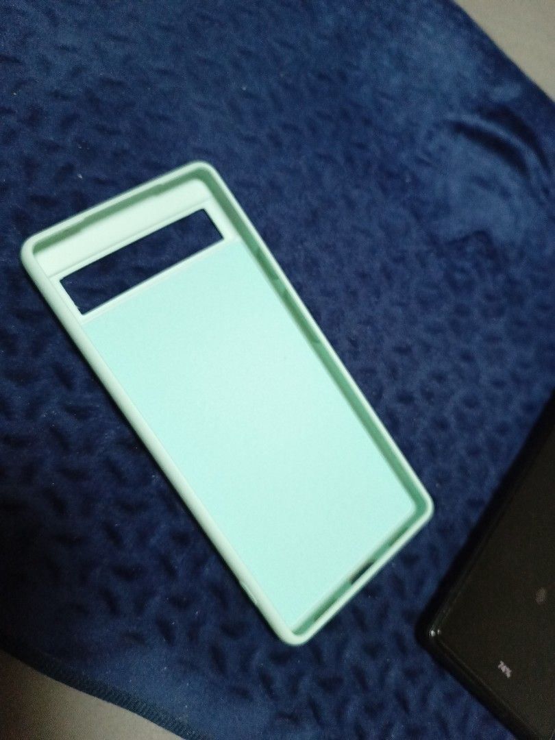 Google Pixel 6A thick matte mint green Liquid Silicon case (Category: Cases & Sleeves) located in Manila. Submitted by dongdongv (Listing ID 1308389489, Image 3). Description: only 1 special mint green matte thick OEM form fitted liquid silicon case. fits Google Pixel 6A. pickup meetup in Binondo only. no other meeting place. grab/lalamove ok.