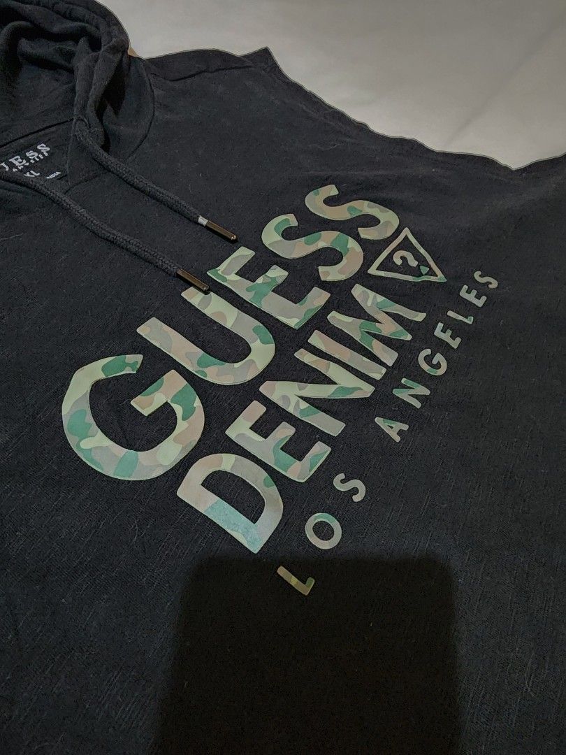 Guess sleeveless hoodie new arrivals