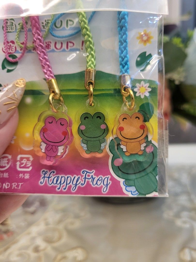 Happy Frog 3 Pcs. Acrylic Keychain Set (Category: Character Goods) located in San Fernando. Submitted by jpmarketplace2023 (Listing ID 1308355009, Image 3). Description: 💚 All items are authentic from Japan. 💛 MOP: GCash (❌️ GCash Protect) 🩵 MOD: LBC only (❌️ S. Checkout, COD, COP) 💙 Meet-up: Vista Mall, San Fernando, Pampanga 💜 All items are on-hand. 🧡 First to pay gets the item first. ❤️ Breakable items are packed with care and caution. S