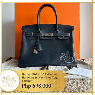 Hermes Birkin 30 Navy Blue Togo