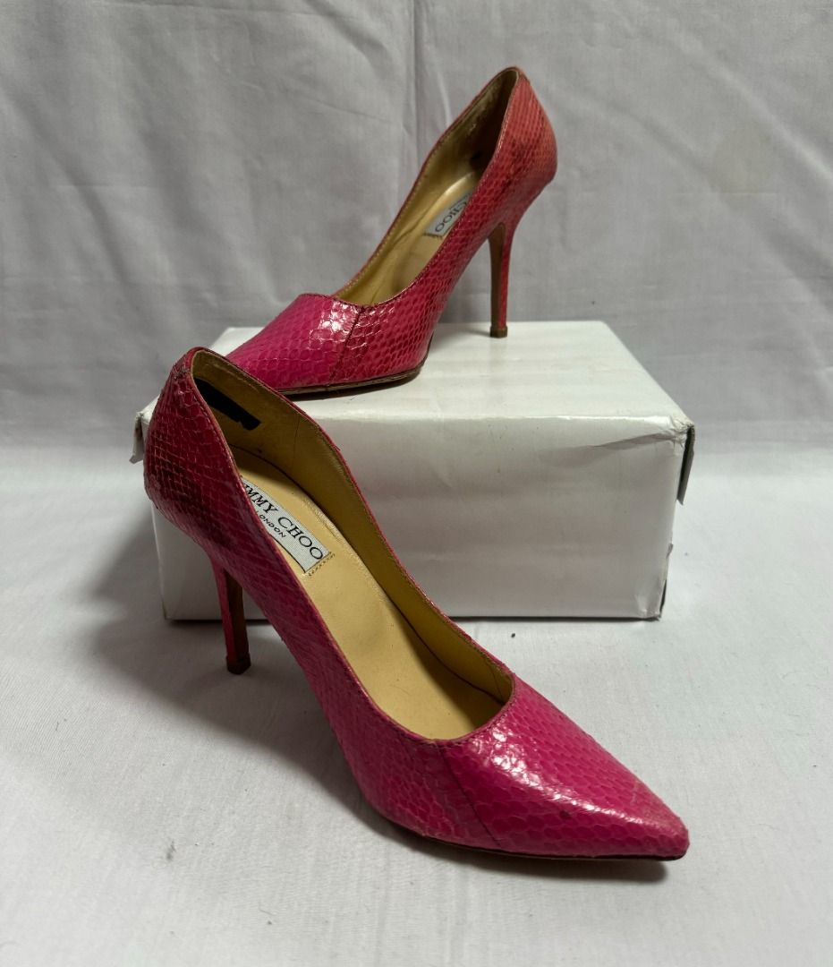 Jimmy choo snakeskin heels clearance
