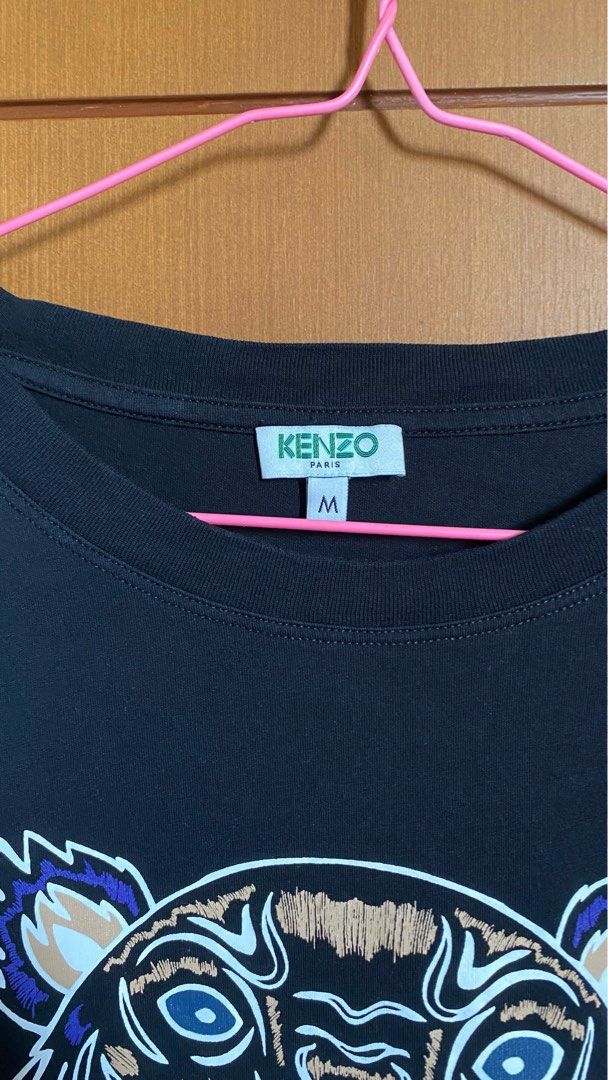 Kenzo T-Shirt, Fesyen Wanita, Pakaian Wanita, Atasan di Carousell
