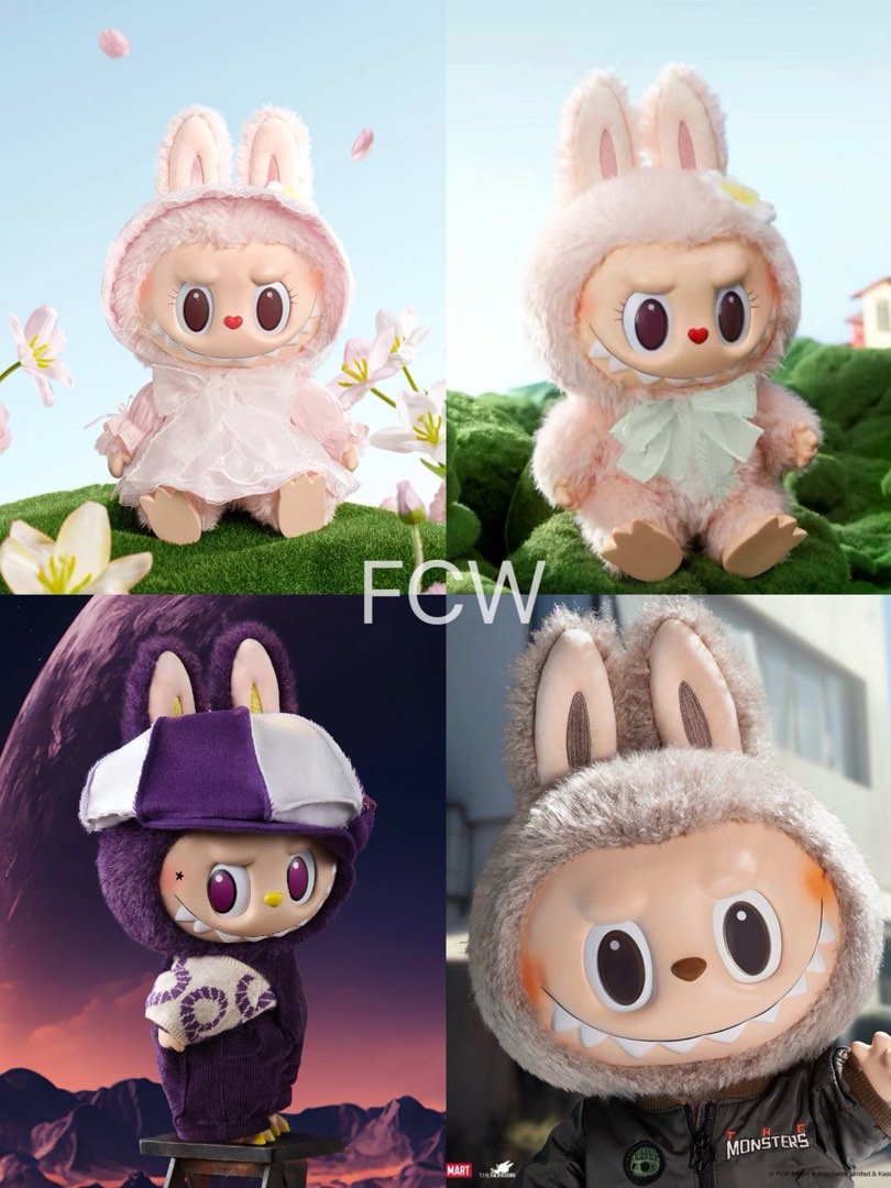 その他 POPMART LABUBU MOKOKO Fall into Spring Labubu Mokoko Fall into Spring Vinyl Plush Doll Pendant