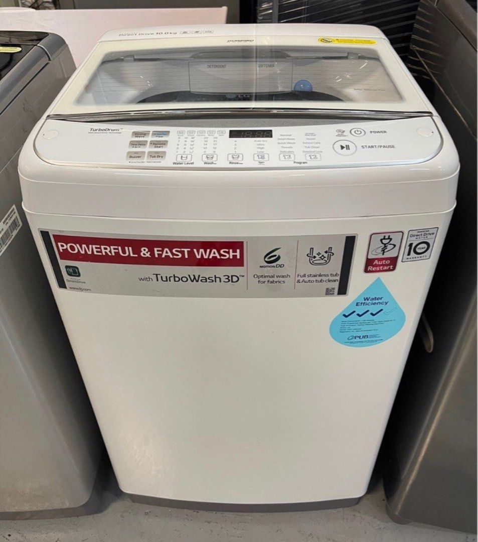 LG 10KG TH2110DSAW TOP LOAD WASHER 88244384 Cherry