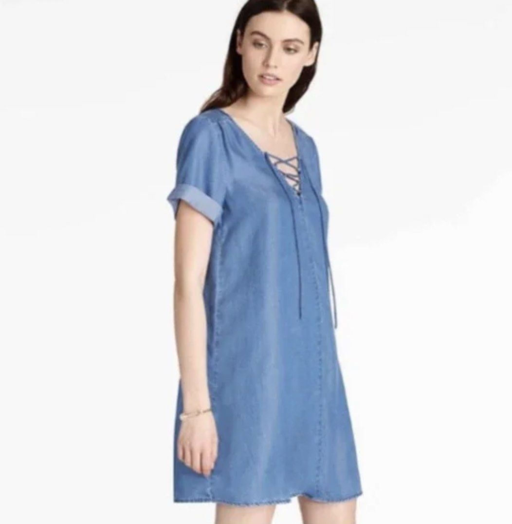 Lucky brand chambray dress new arrivals