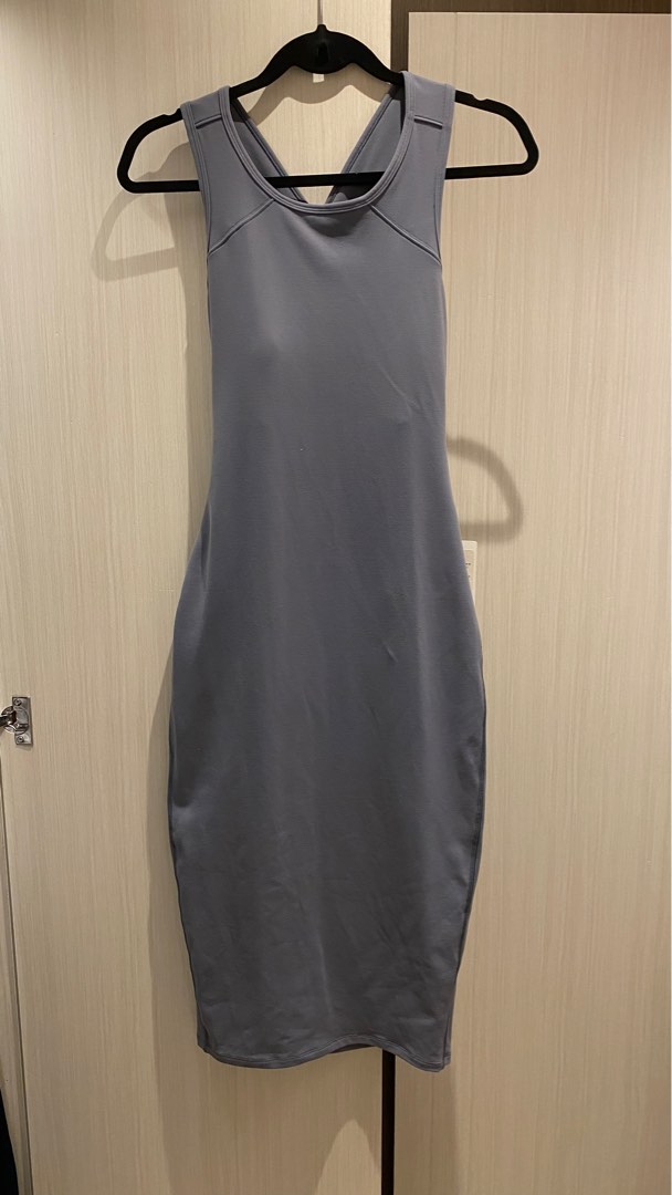 Lululemon Grey Picnic Play dress US8 Women s Fashion Dresses Sets Dresses on Carousell