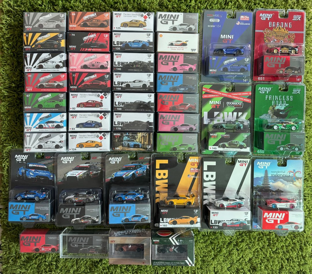 mini gt R35 整圖, 書籍、休閒與玩具, 玩具、公仔、桌遊在旋轉拍賣