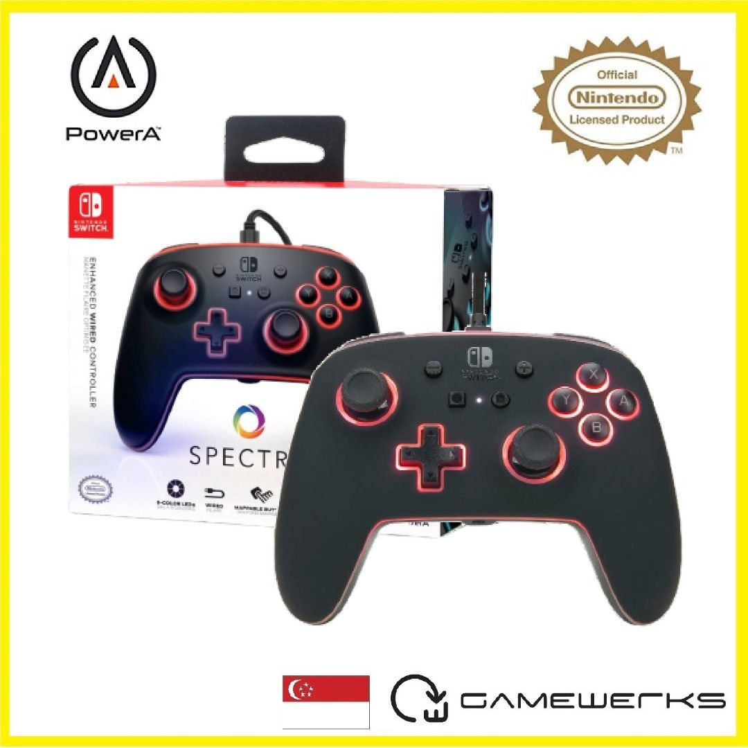 Nintendo Switch PowerA Spectra Enhanced Wired RGB Controller (2