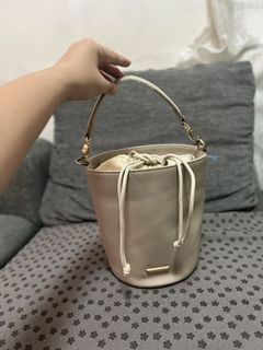Nude Cream Bucket Hand Bag