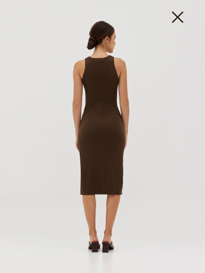olym ribbed knit midi dress Dana Ribbed Midi Dress