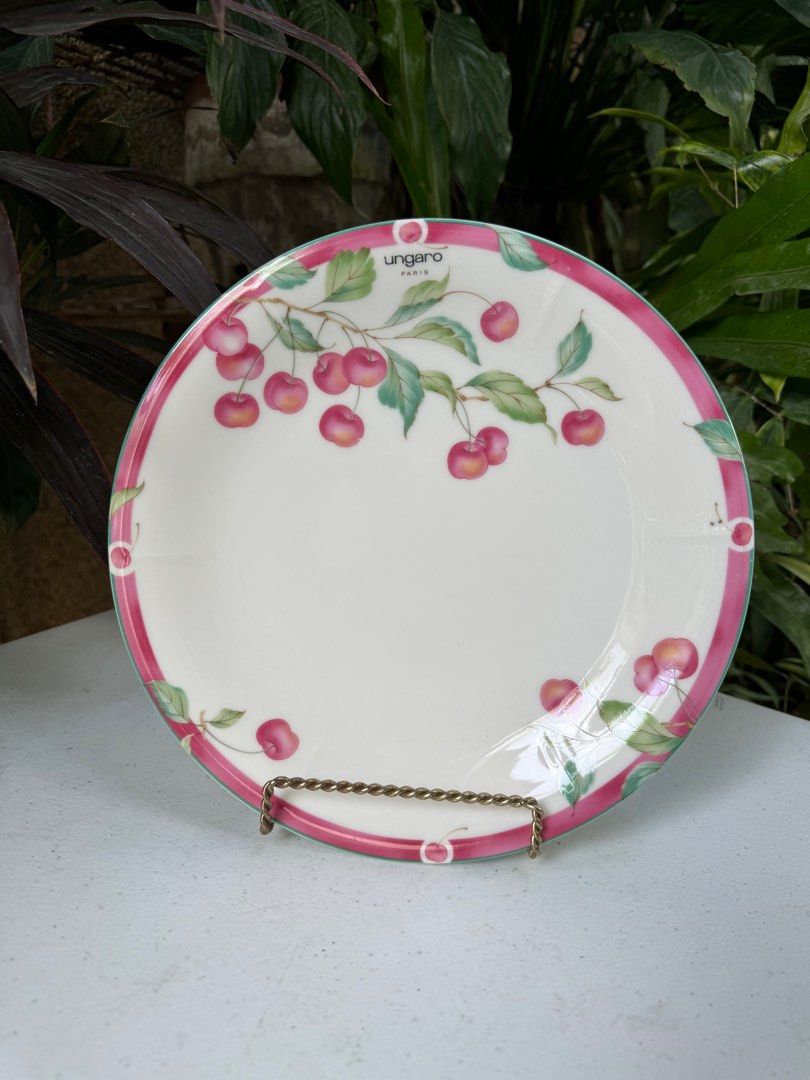One piece Ungaro cherry dinner plate (Category: Dinnerware & Cutlery) located in Davao. Submitted by parteawares2 (Listing ID 1308436943, Image 2). Description: One piece Ungaro cherry dinner plate porcelain made in Japan .