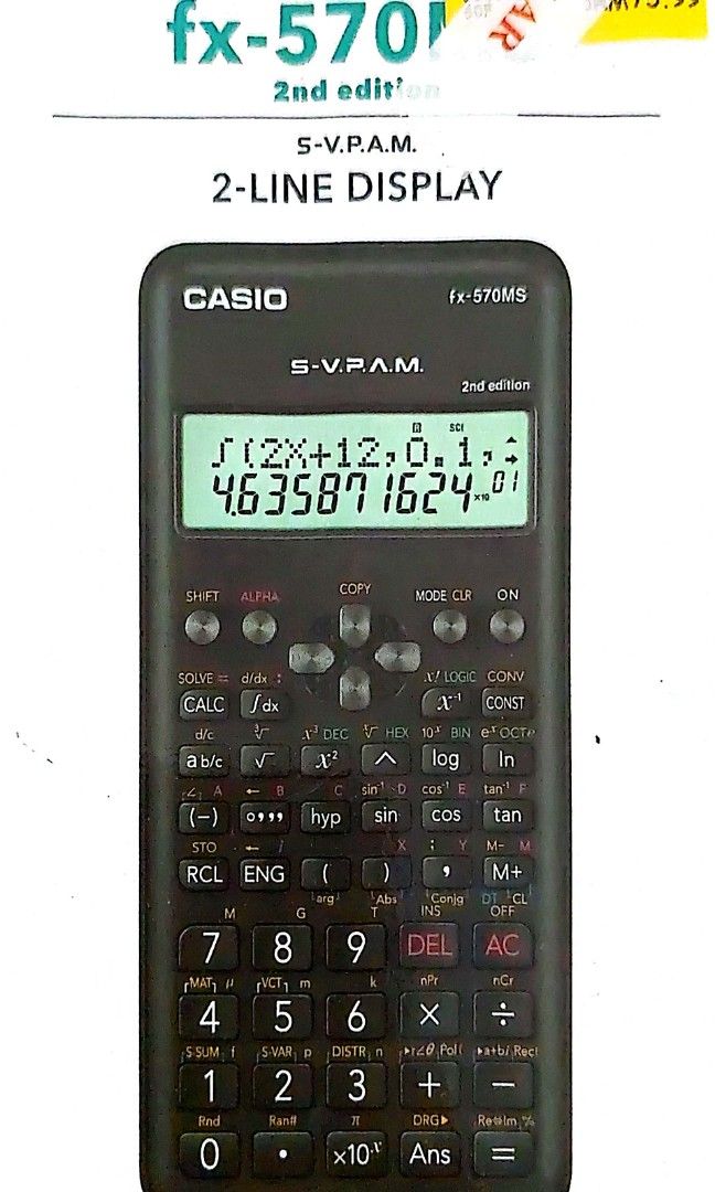 Original Casio Scientific Calculator fx 570MS Auto Accessories on Carousell