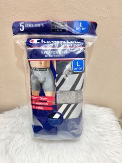 Original Champion 5 pack Boxer Briefs  Size Large   Everyday fit  All day comfort