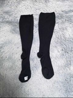 Plain Black Knee High Socks