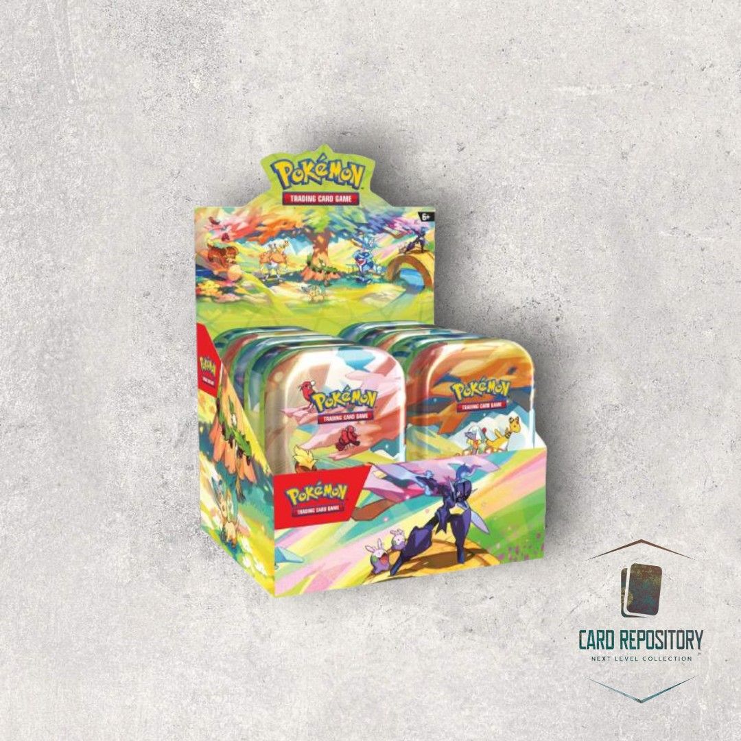 ポケモンカードゲーム Vibrant Paldea Tin Collection Display Pokemon Vibrant Paldea Mini Tin 10 Tin Display