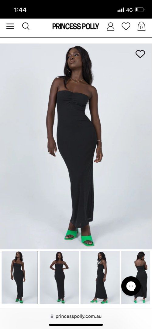 strapless open back dress Princess Polly Salvin Maxi Dress – Continuiti main image 1