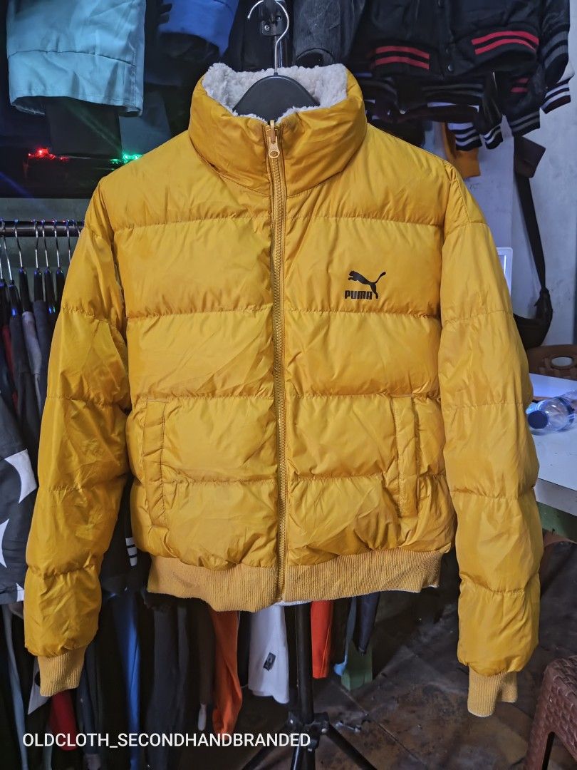 PUFFER JAKET PUMA REVERSIBLE, JAKET BOLAK BALIK PUMA SERPA, BULU
