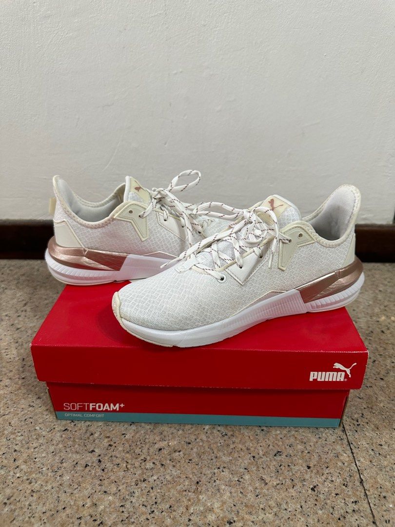 puma sports shoe platinum metallic