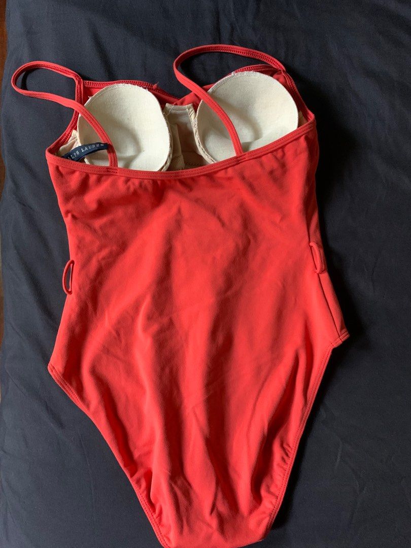 Ralph Lauren One piece Swimsuit (Category: Bikinis & Swimsuits) located in Tuguegarao City. Submitted by pauloveditems (Listing ID 1308334377, Image 2). Description: Ralph Lauren Bright Red Swimsuit Padded. Used once only. Already washed..