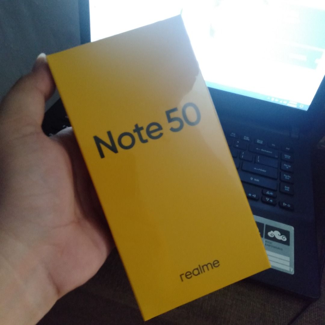 Realme note 50 brand new sealed (Category: Realme) located in Las Pinas. Submitted by mikko.gomez (Listing ID 1308385686, Image 3). Description: For sale realme note 50 brand new sealed ikaw mismo magbubukas. quick specs: 6.74 inch display 90hz refresh rate Unisoc tiger t612 gaming processor kaya ultra sa ML 5000mah battery 4+4GB RAM, 64GB ROM Price: 3200 only rush Autopass sa buraot at kwentuhan. Loc: Las Pinas area 09612421350 .