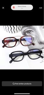 Retro Square Frame Eyeglasses Women Glasses Y2K Clear Blocking Vintage Glasses