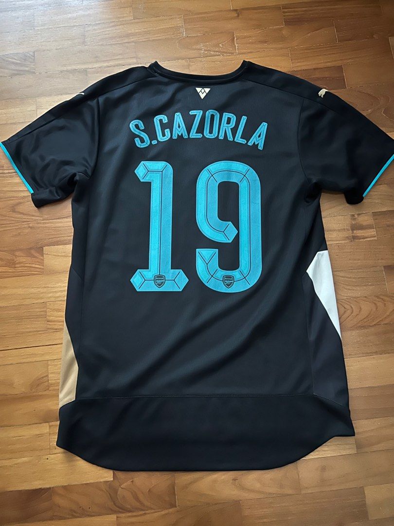 Santi Cazorla Arsenal 15 16 third kit Men s Fashion Activewear on Carousell