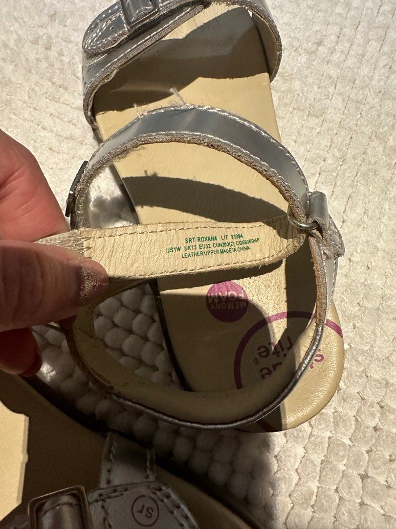 Stride rite silver sandals on sale