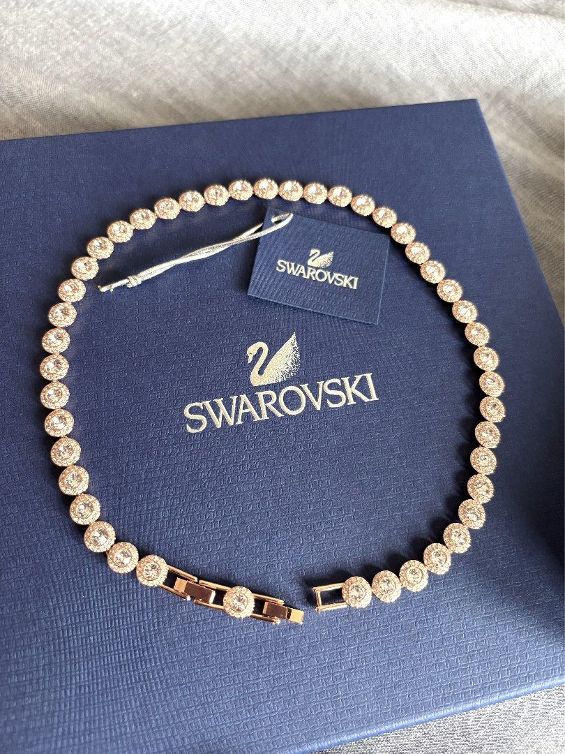 Swarovski angelic necklace rose gold store