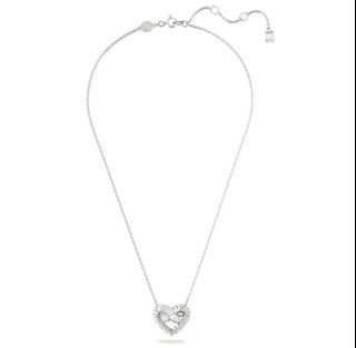 SWAROVSKI Platinum Criss-Cross Heart ORIGINAL Necklace