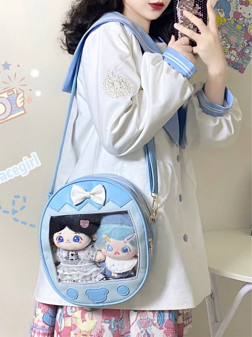 Tamagotchi design ita doll badge bag