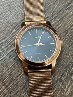Timex Rose Gold Mesh Watch
