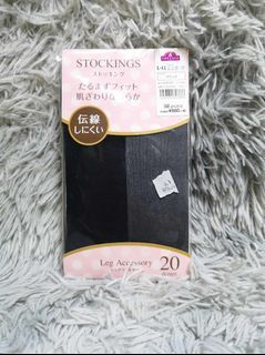 Topvalu Black Gray Stockings