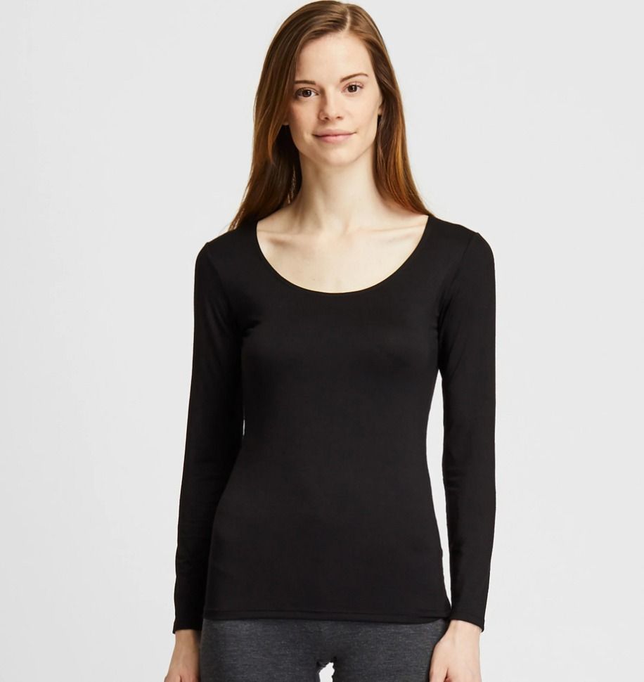 Uniqlo heattech thermal long sleeve shirt new arrivals