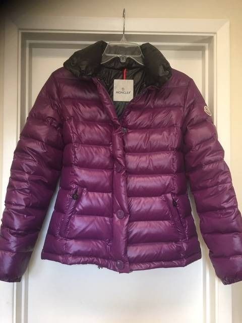 Used not new Purple MONCLER down filled puffer jacket Size 4 fits a medium Carousell