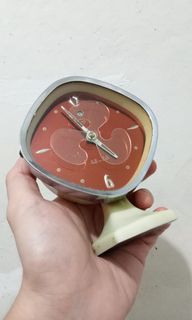 Vintage 1960s Electricfan design Table Watch Alarm Clock Wind Up de susi x rare antique elegant luxury jewelry elesy aircon fan glass car condo house lot time