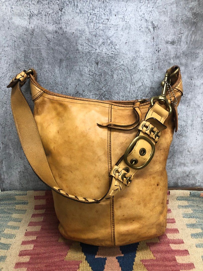 Vintage Coach XL Bleecker Bucket Bag