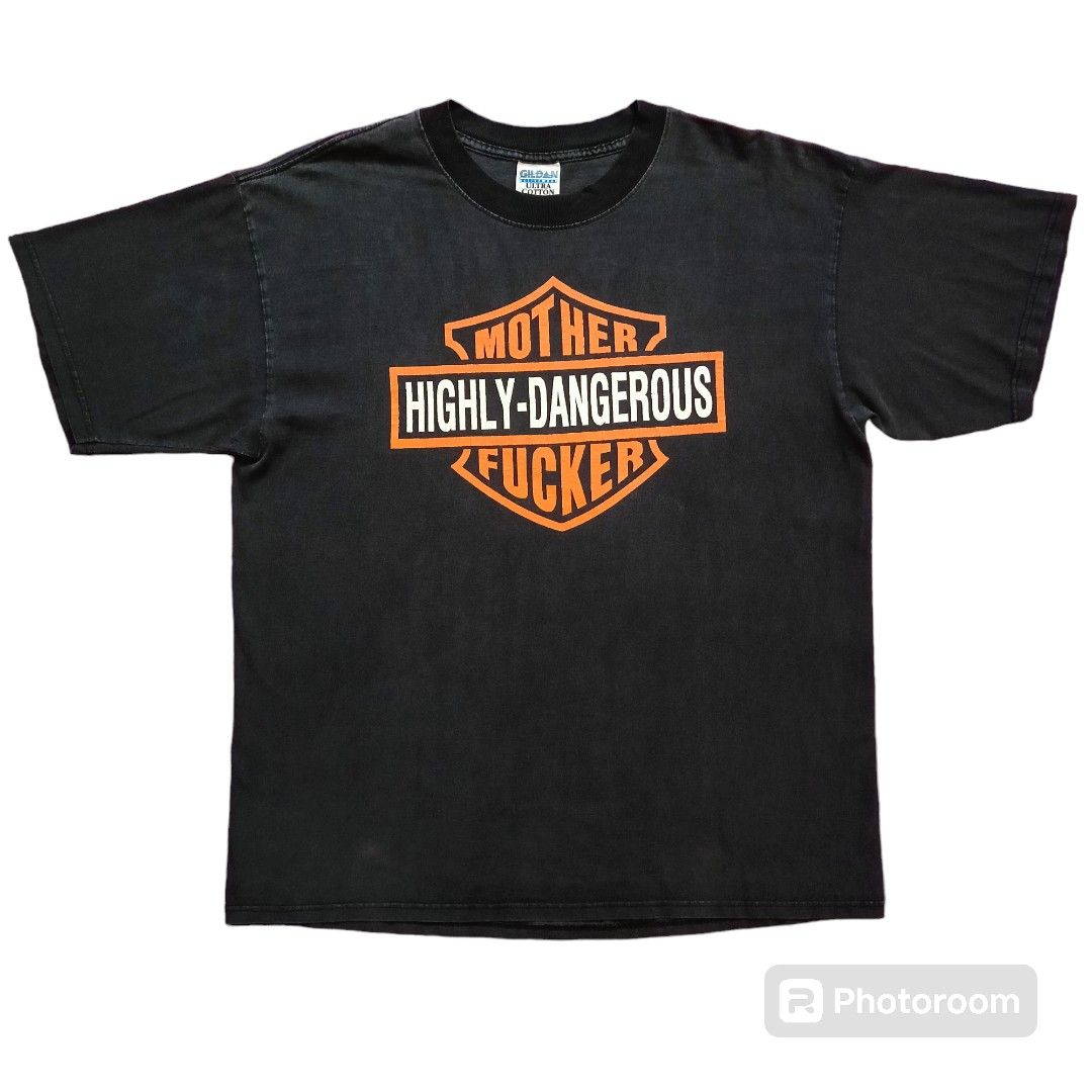 VINTAGE HARLEY DAVIDSON PARODY, Men's Fashion, Tops & Sets