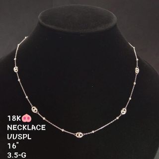 White Gold Satellite Necklace