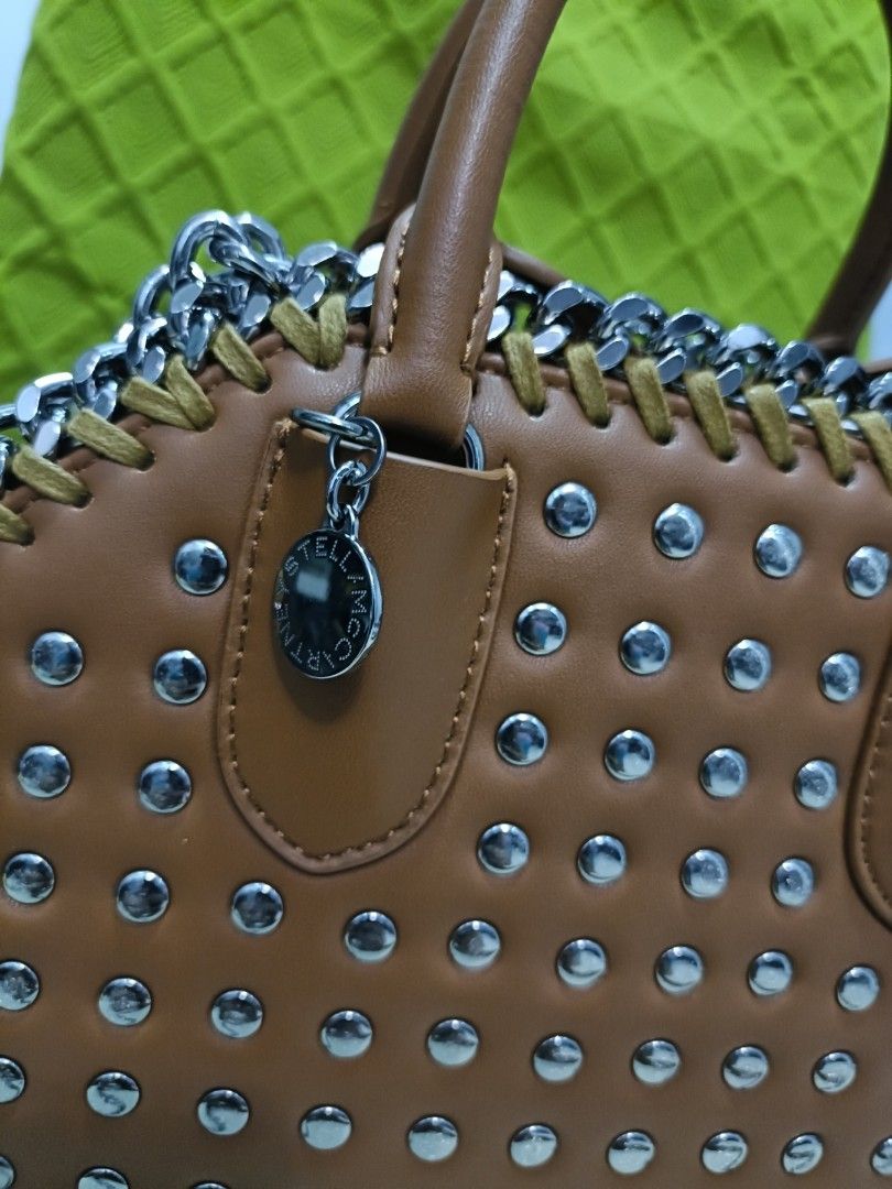 With studs tan Stella MCartney (Category: Luxury Bags & Wallets) located in Cebu City. Submitted by erlacoleccion (Listing ID 1308461194, Image 2). Description: 🇯🇵 Japan Auction bag 🇯🇵 Genuine leather 🇯🇵 Quality Assurance GUARANTEED 💯 🇯🇵 with code.