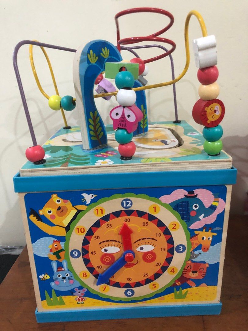 Wooden ABC, Shapes, Clock Toy, Hobbies & Toys, Toys & Games on Carousell