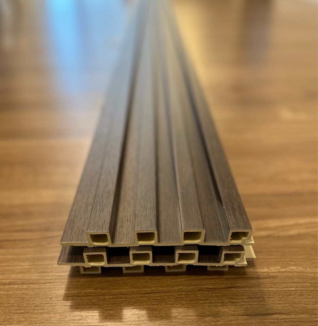 WPC Fluted Wall Panel (Category: Wall Decor) located in Makati City. Submitted by dean_tn (Listing ID 1308366874, Image 2). Description: Up for sale brand new WPC fluted wall panel — walnut Dimension: 207cm x 15 cm x17mm PM if interested!.
